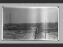 Obóz Judenlager po wojnie - widok z wieżyczki przy bramie - zdjęcie z marca 1946
